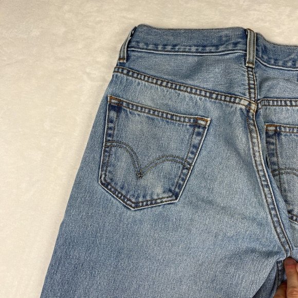 Vtg Y2K Levis 505 Classic Straight Fit Jeans Blue 31x28.5 Denim Stonewashed Mens - Picture 15 of 16
